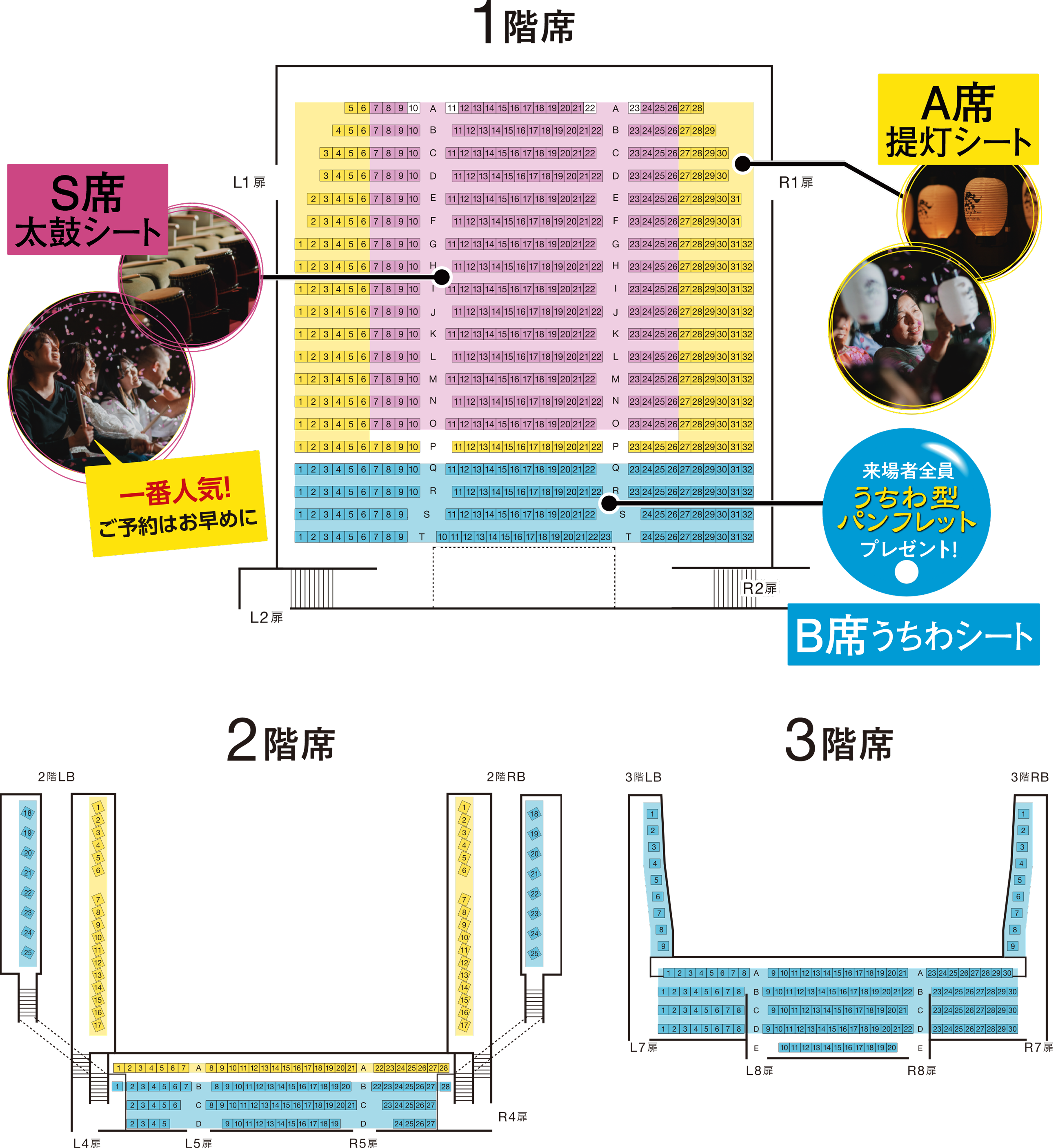 シートの種類によって異なる参加型の体験を楽しめる！
